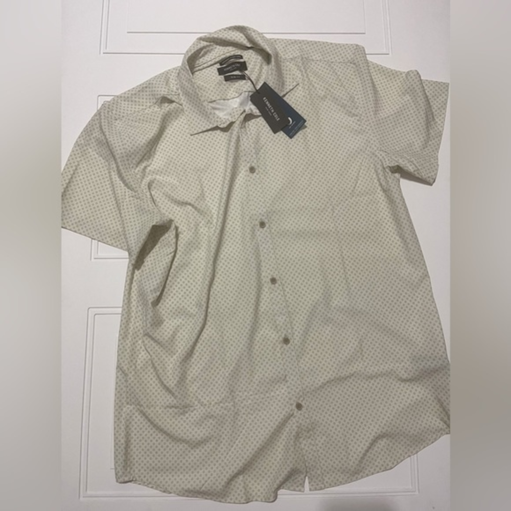 NWT Kenneth Cole Slim Fit Button‎ Down Size XXL